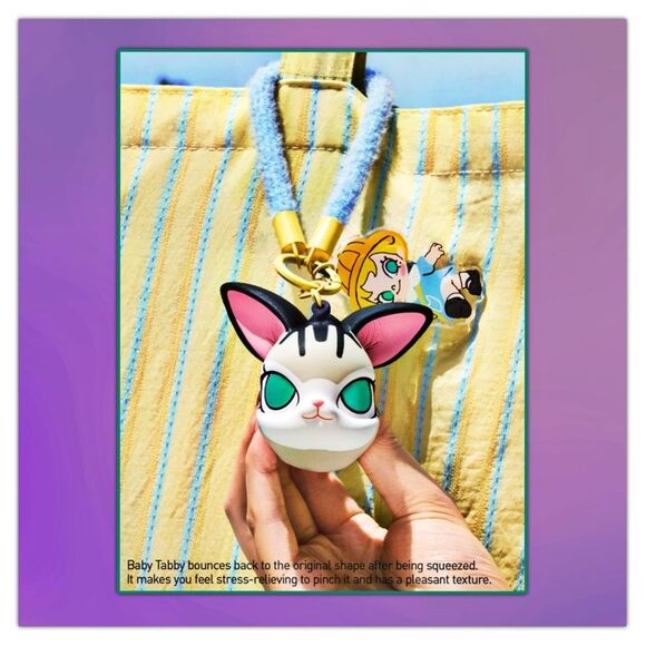 Pop Mart Baby Molly & Baby Tabby Series Squishy Charm - Milk Lover - Picture 14 of 16